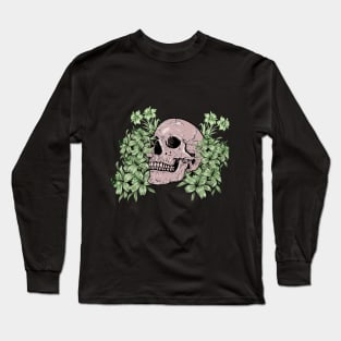 Floral dead skull Long Sleeve T-Shirt